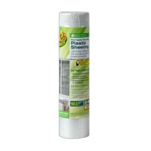 Duck Brand Pre-Taped Top Edge Plastic Sheeting - 63 in. x 236 in.